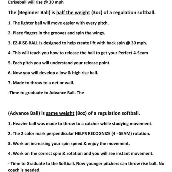 Beginner Ball 3 oz Fast Pitch Softball Pitching Training Aids - Picture 6 of 7